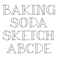 BFC Baking Soda Sketch Farmhouse Inline Font