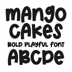 BFC Mango Cakes Playful Bold Font