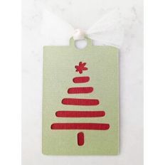 christmas tree gift tag