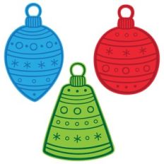 christmas ornament trio