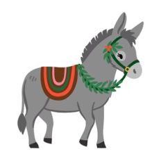 Christmas Donkey