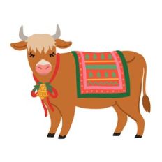 Christmas Cow