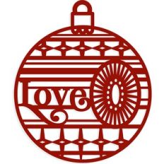 Love Retro Vintage Bauble