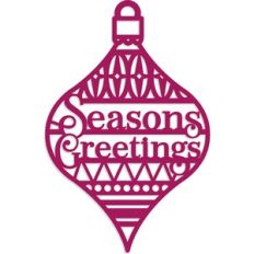 Seasons Greetings Retro Ornament