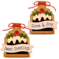 Christmas Pudd Favor Tent