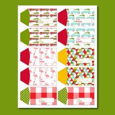 Colorful Christmas Tags
