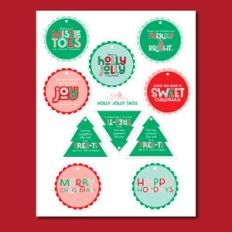 Holly Jolly Christmas Tags