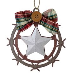 Sheriff Star Gift Tag Ornament