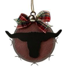 Bull Head Gift Tag Ornament
