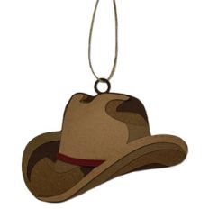 Cowboy Hat Gift Tag Ornament