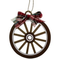 Wagon Wheel Gift Tag Ornament