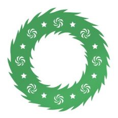 Simple Christmas wreath