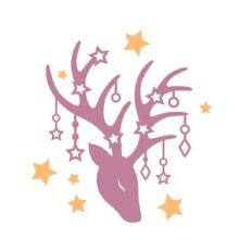 Decorated Reindeer Christmas tree