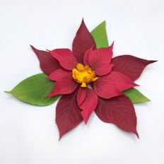 3D poinsettia flower