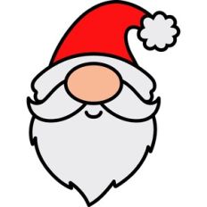 Santa gnome face