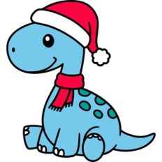 Santa Dinosaur