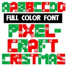 Pixelcraft Christmas Color Font