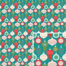 Teal Ornament Pattern