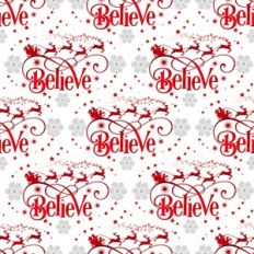 Believe Seamless Pattern