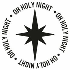 Oh Holy Night Star Word Circle