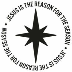 Jesus Is The Reason For the Season Star Word Circle