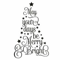 May Your Days Be Merry and Bright Quote Tree