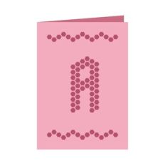 Letter A card
