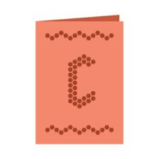 Letter C card