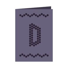 Letter D card