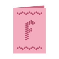 Letter F card