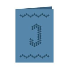 Letter J card