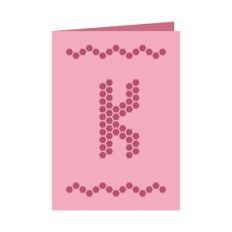 Letter K card