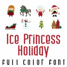 Ice Princess Holiday Full Color Font