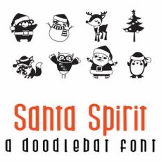 Santa Spirit Doodlebat Font