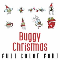Buggy Christmas Full Color Font