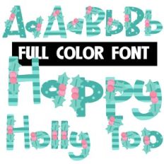 Happy Holly Too Color Font