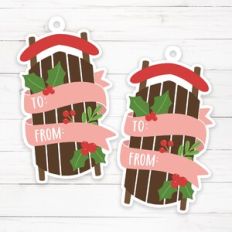 Christmas Sled Tag Printable