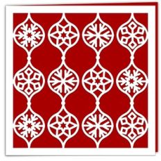 Snowflake Baubles Holiday Card