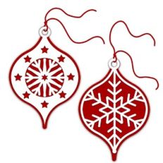 Snowflake Ornament Gift Tags
