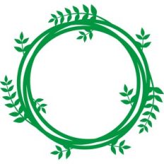 christmas leaves circles