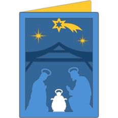 nativity scenery card