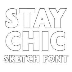 BFC Stay Chic Modern Bold Sketch Font