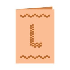 Letter L card
