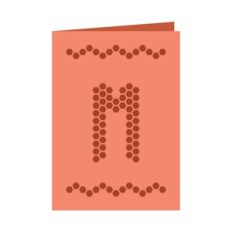 Letter M card