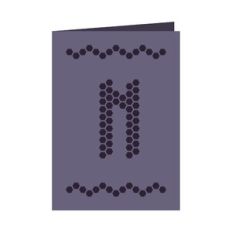 Letter N card