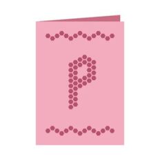 Letter P card