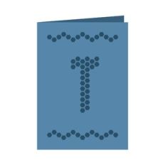Letter T card