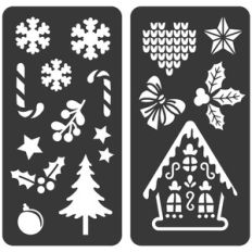 Christmas stencils set