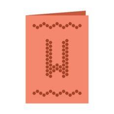 Letter W card