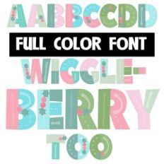 Wiggleberry Too Color Font